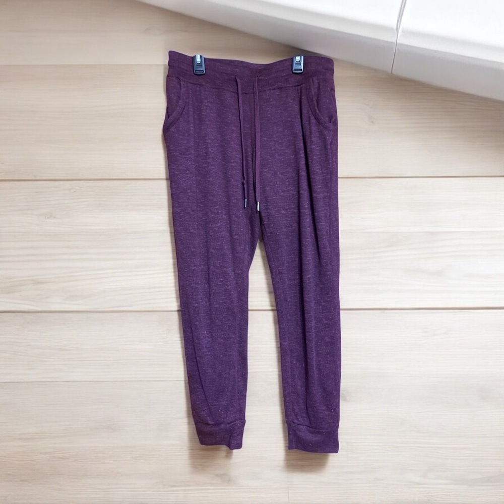 Purple Sherpa Lined Jogger Pants women’s medium